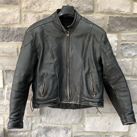 Premium leather motorcycle jacket - Picture 1 of 9